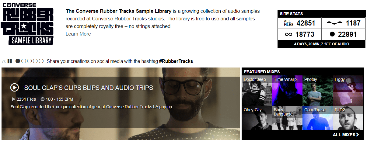 Rubber Tracks Sample Library